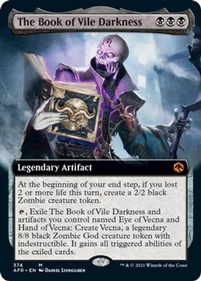The Book of Vile Darkness Extended Art Adventures in the Forgotten Realms Magic card