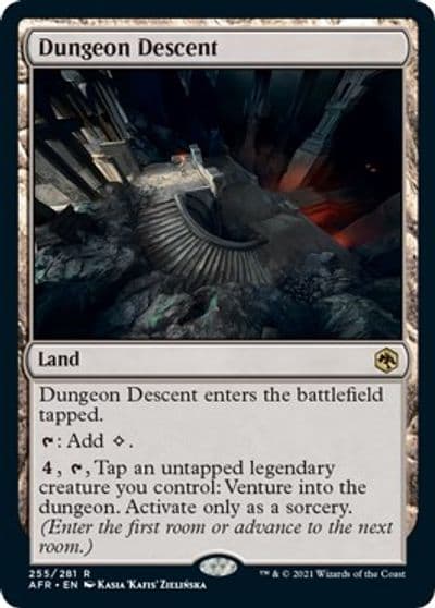 Dungeon Descent Adventures in the Forgotten Realms Magic card