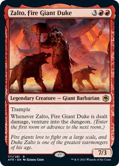 Zalto Fire Giant Duke Adventures in the Forgotten Realms Magic card