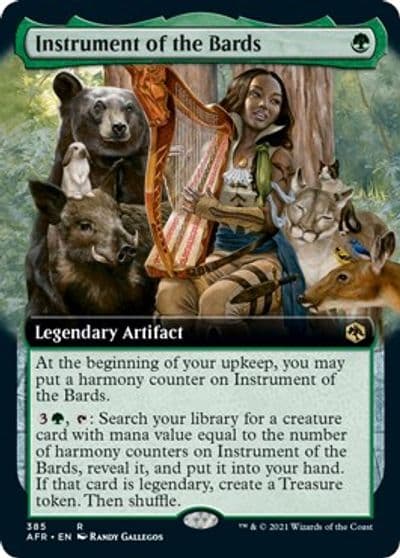 Instrument of the Bards Extended Art Adventures in the Forgotten Realms Magic card