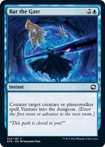 Bar the Gate Adventures in the Forgotten Realms Magic card