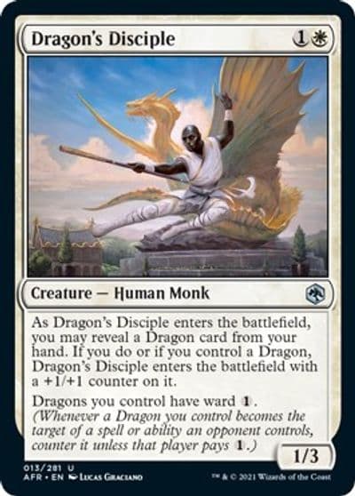 Dragons Disciple Adventures in the Forgotten Realms Magic card