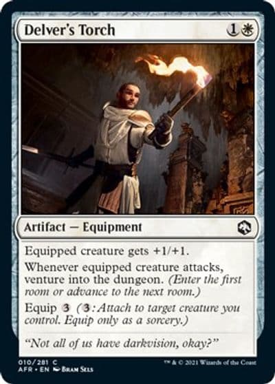 Delvers Torch Adventures in the Forgotten Realms Magic card