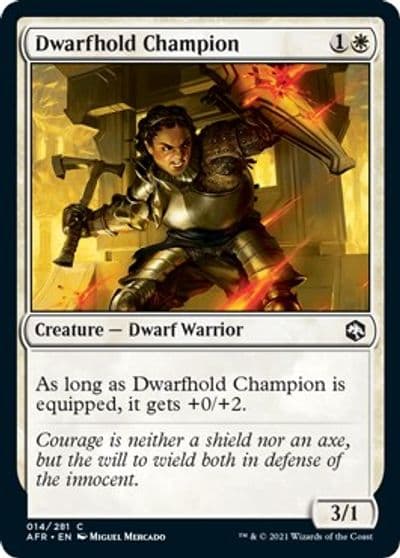 Dwarfhold Champion Adventures in the Forgotten Realms Magic card