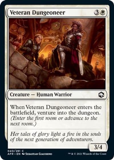 Veteran Dungeoneer Adventures in the Forgotten Realms Magic card