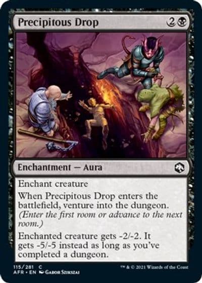 Precipitous Drop Adventures in the Forgotten Realms Magic card