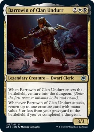 Barrowin of Clan Undurr Adventures in the Forgotten Realms Magic card