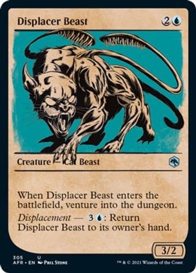 Displacer Beast Showcase Adventures in the Forgotten Realms Magic card