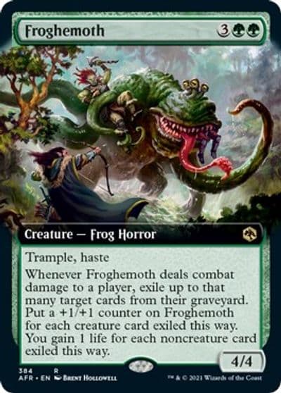 Froghemoth Extended Art Adventures in the Forgotten Realms Magic card