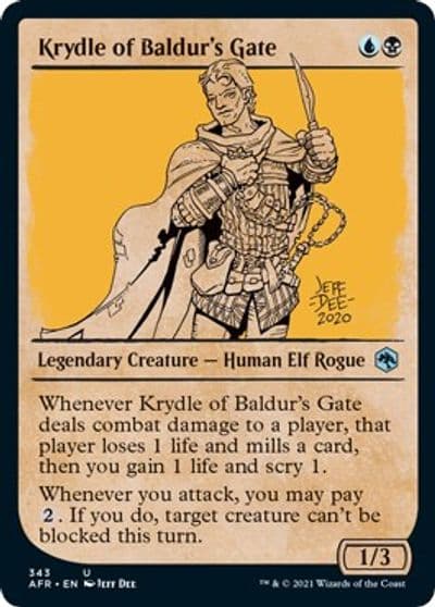 Krydle of Baldurs Gate Showcase Adventures in the Forgotten Realms Magic card
