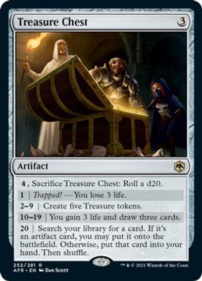 Treasure Chest Adventures in the Forgotten Realms Magic card