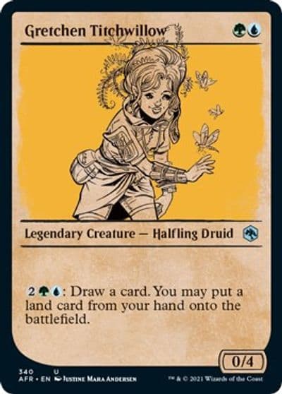 Gretchen Titchwillow Showcase Adventures in the Forgotten Realms Magic card
