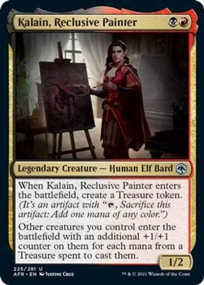 Kalain Reclusive Painter Adventures in the Forgotten Realms Magic card