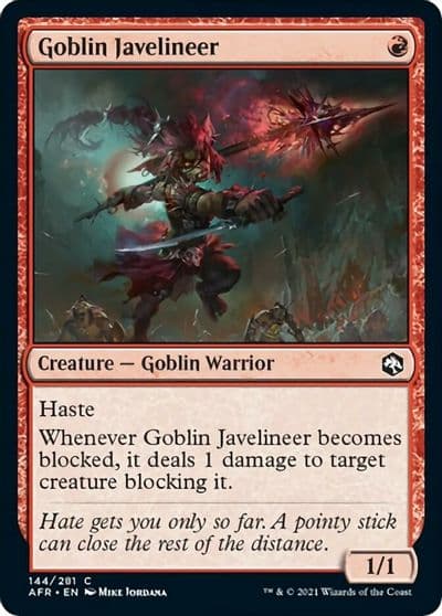 Goblin Javelineer Adventures in the Forgotten Realms Magic card