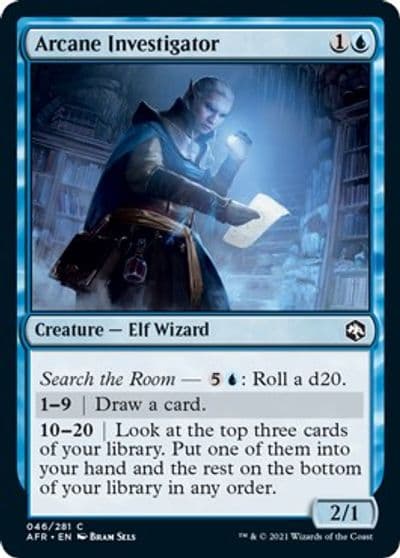 Arcane Investigator Adventures in the Forgotten Realms Magic card