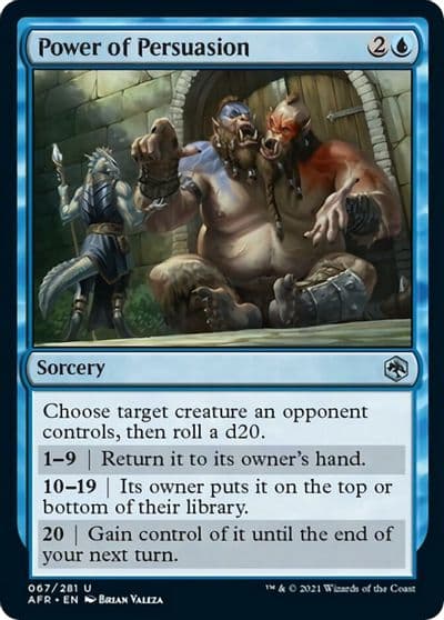 Power of Persuasion Adventures in the Forgotten Realms Magic card