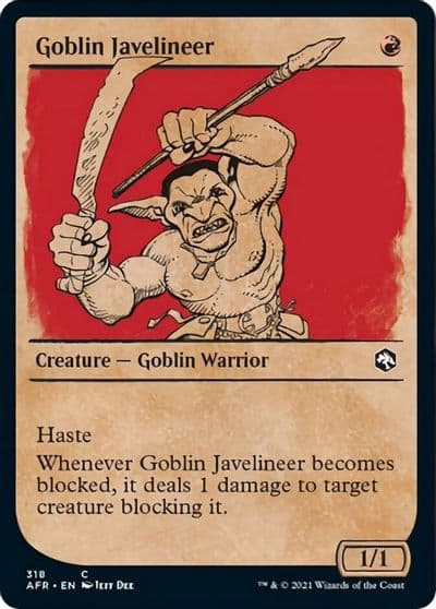 Goblin Javelineer Showcase Adventures in the Forgotten Realms Magic card