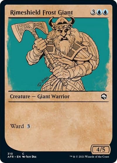 Rimeshield Frost Giant Showcase Adventures in the Forgotten Realms Magic card