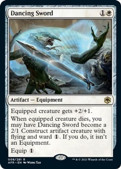Dancing Sword Adventures in the Forgotten Realms Magic card