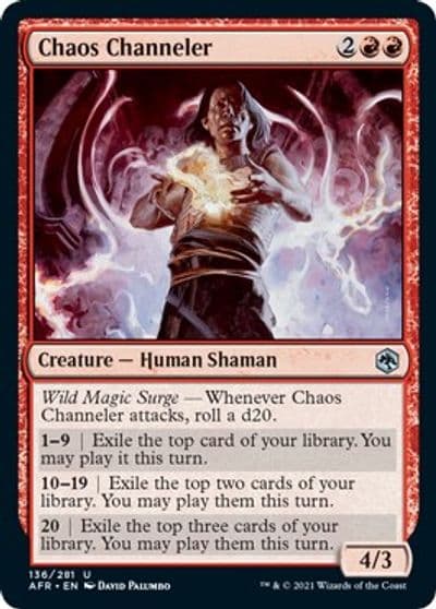 Chaos Channeler Adventures in the Forgotten Realms Magic card