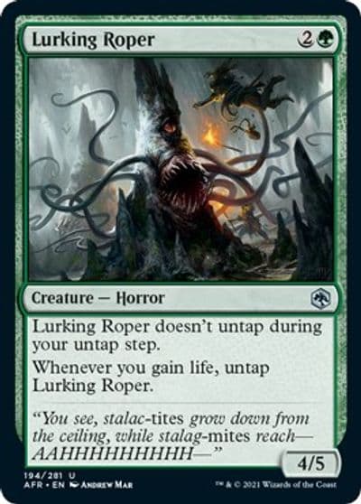 Lurking Roper Adventures in the Forgotten Realms Magic card