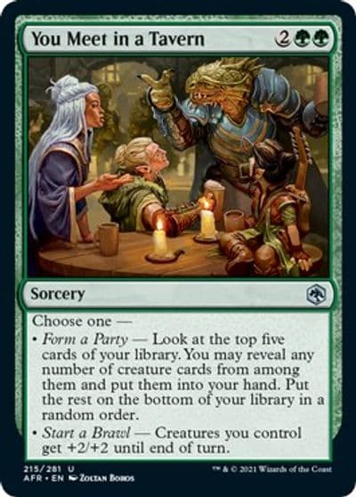 You Meet in a Tavern Adventures in the Forgotten Realms Magic card
