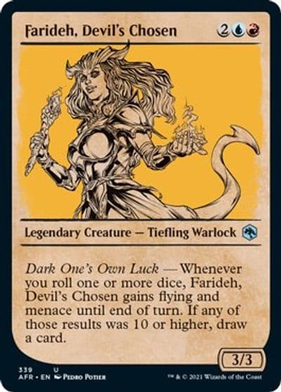 Farideh Devils Chosen Showcase Adventures in the Forgotten Realms Magic card