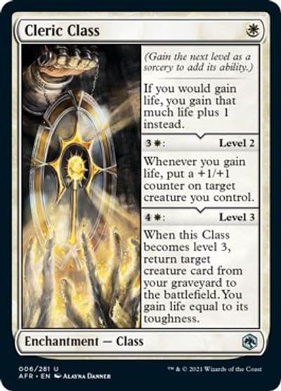 Cleric Class Adventures in the Forgotten Realms Magic card