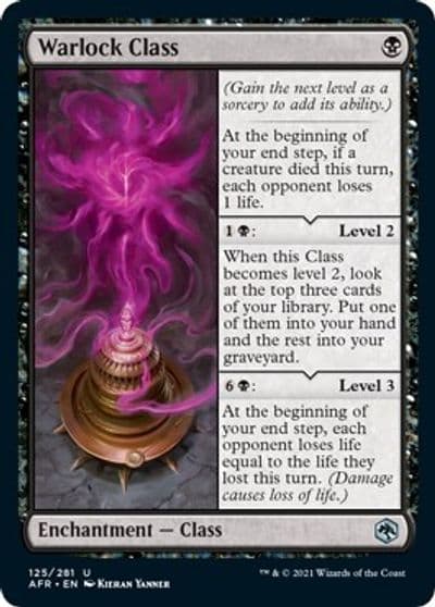 Warlock Class Adventures in the Forgotten Realms Magic card