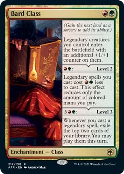 Bard Class Adventures in the Forgotten Realms Magic card