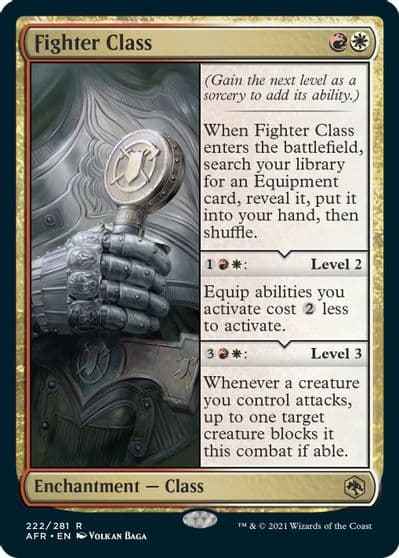 Fighter Class Adventures in the Forgotten Realms Magic card