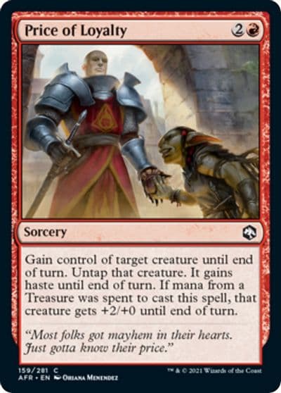 Price of Loyalty Adventures in the Forgotten Realms Magic card