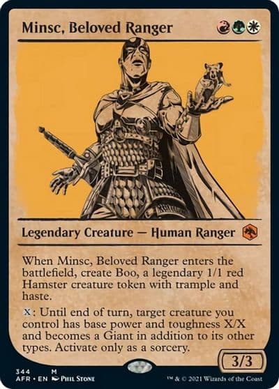 Minsc Beloved Ranger Showcase Adventures in the Forgotten Realms Magic card