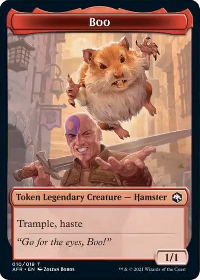 Boo Token Adventures in the Forgotten Realms Magic card