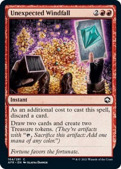 Unexpected Windfall Adventures in the Forgotten Realms Magic card