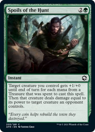 Spoils of the Hunt Adventures in the Forgotten Realms Magic card
