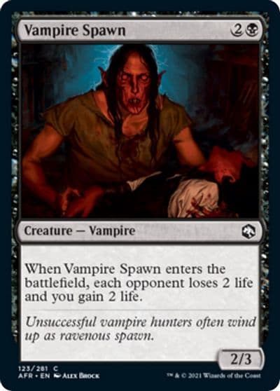 Vampire Spawn Adventures in the Forgotten Realms Magic card