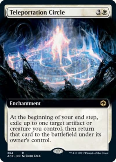 Teleportation Circle Extended Art Adventures in the Forgotten Realms Magic card