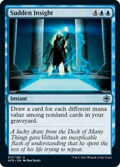 Sudden Insight Adventures in the Forgotten Realms Magic card