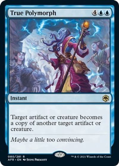 True Polymorph Adventures in the Forgotten Realms Magic card
