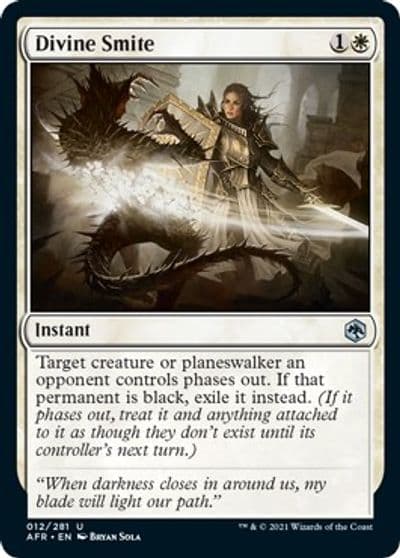 Divine Smite Adventures in the Forgotten Realms Magic card