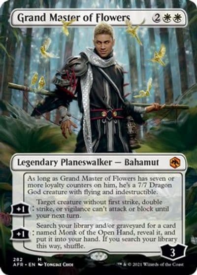 Grand Master of Flowers Borderless Adventures in the Forgotten Realms Magic card