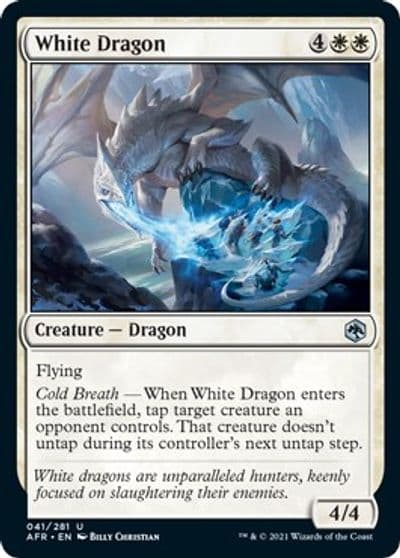 White Dragon Adventures in the Forgotten Realms Magic card