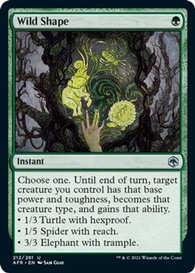 Wild Shape Adventures in the Forgotten Realms Magic card