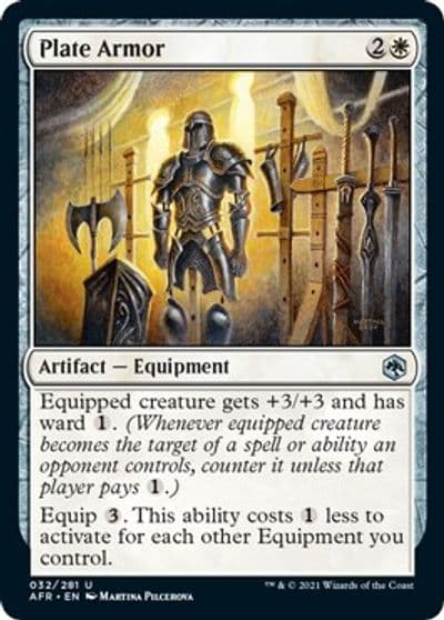 Plate Armor Adventures in the Forgotten Realms Magic card