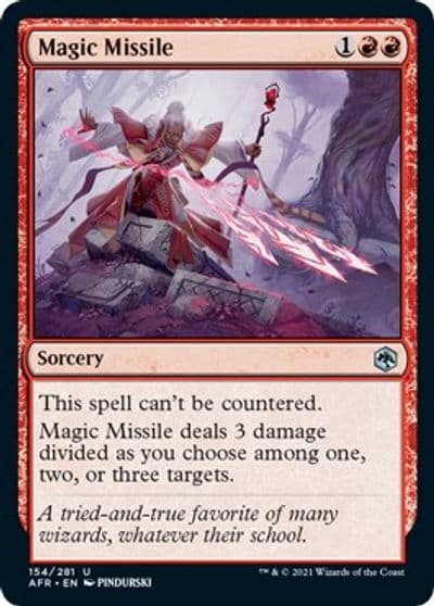 Magic Missile Adventures in the Forgotten Realms Magic card
