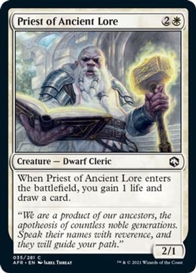 Priest of Ancient Lore Adventures in the Forgotten Realms Magic card