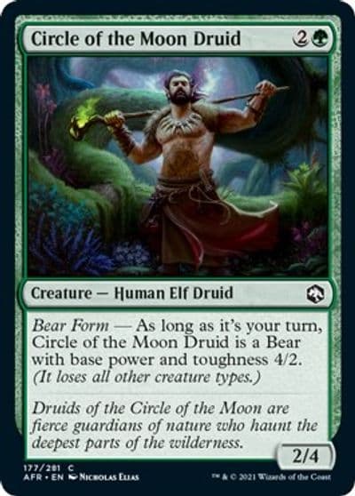 Circle of the Moon Druid Adventures in the Forgotten Realms Magic card