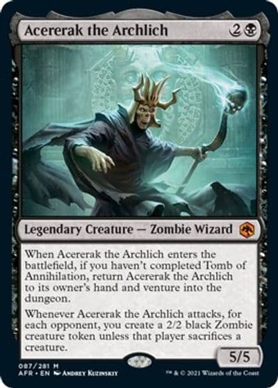 Acererak the Archlich Adventures in the Forgotten Realms Magic card