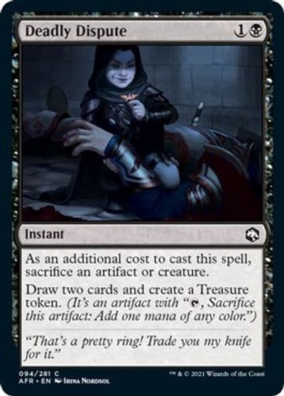 Deadly Dispute Adventures in the Forgotten Realms Magic card